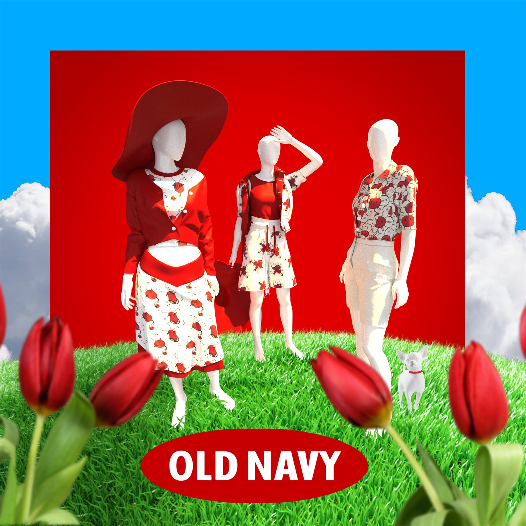 On set Old Navy