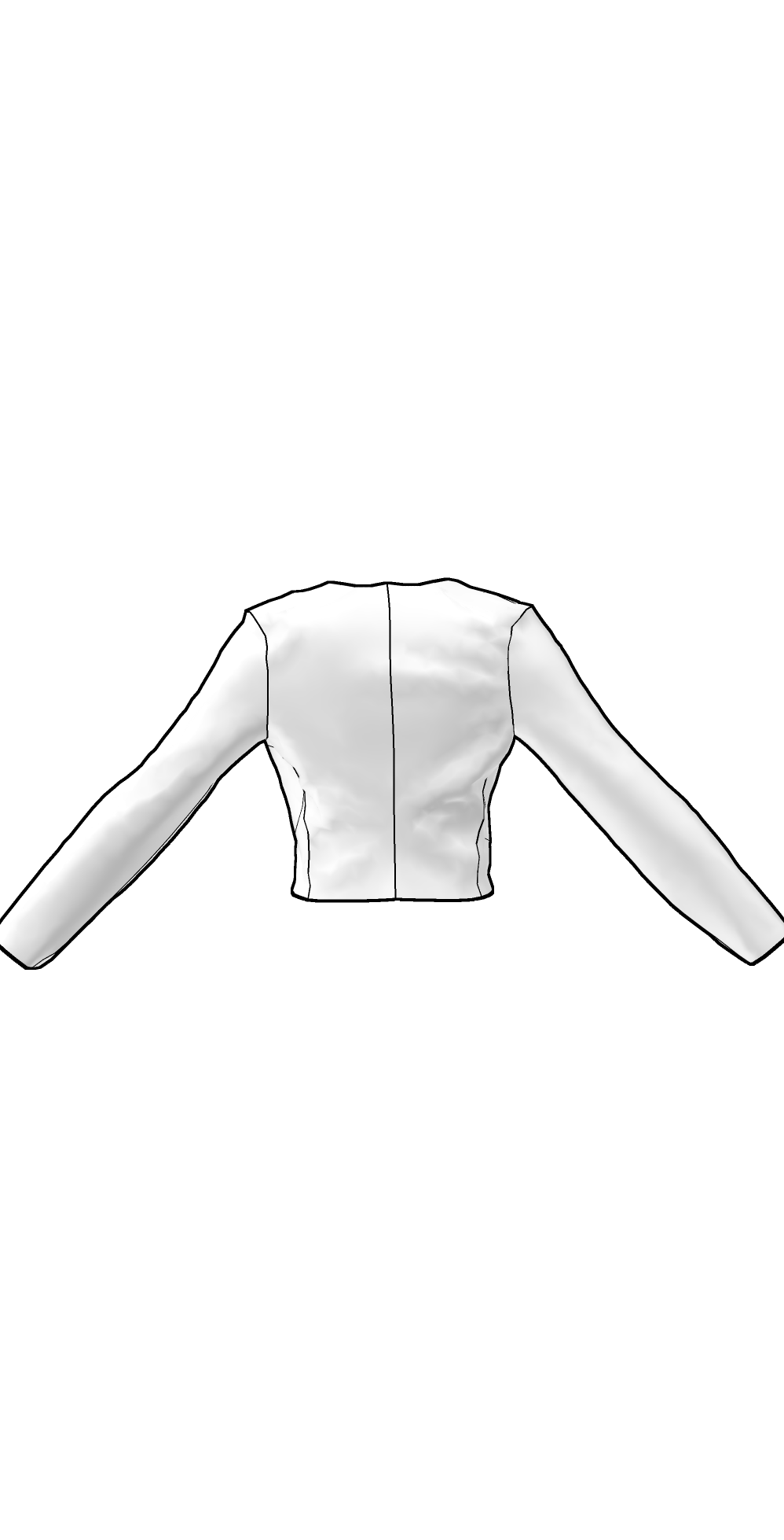 Cardigan back flat