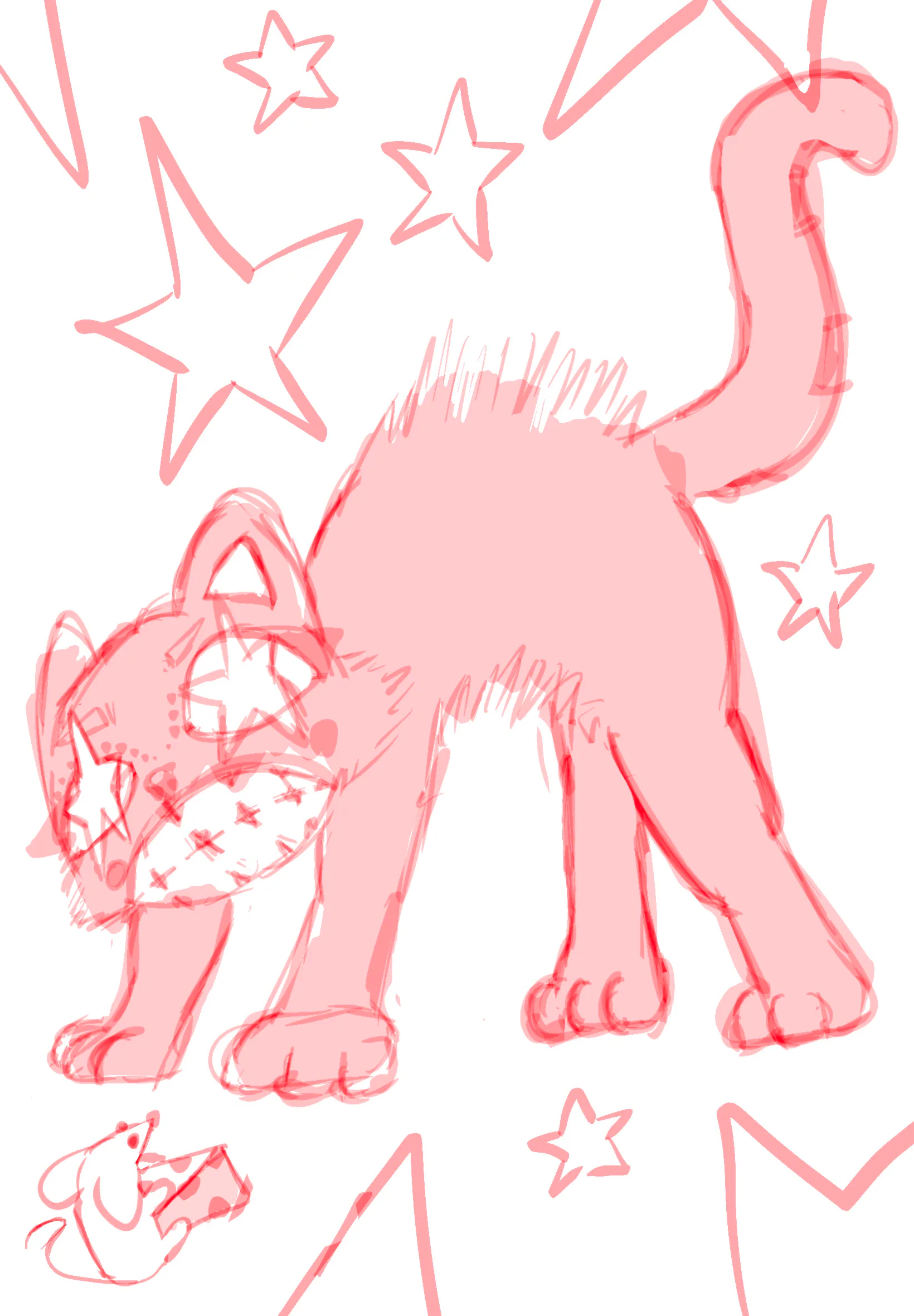 Illustration: cat sketch 1