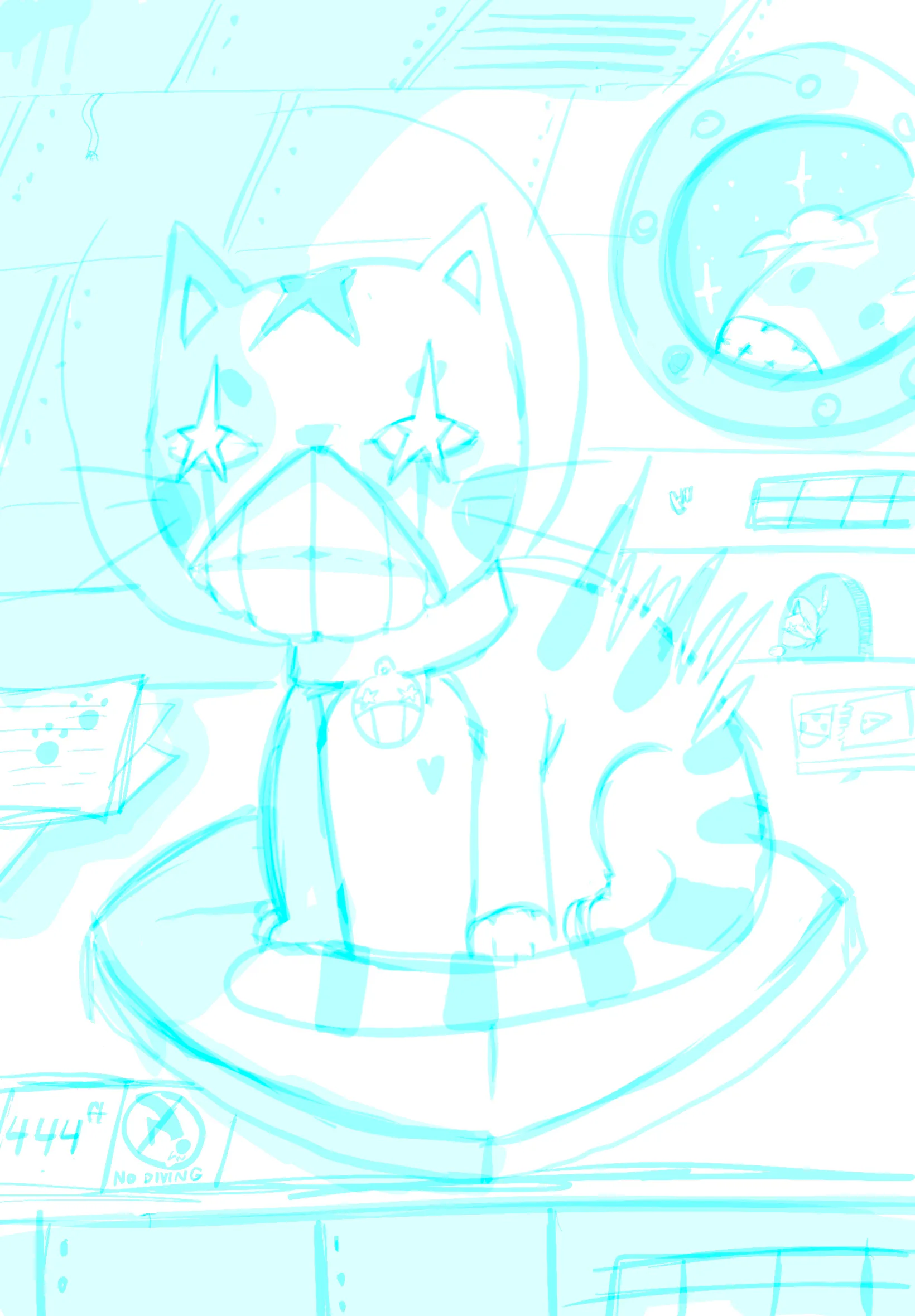 Illustration: cat sketch 2